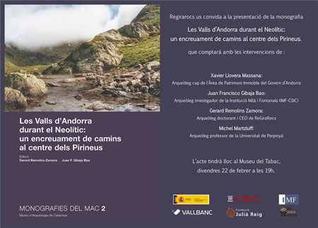 Les Valls d'Andorra durant el Neolític: un encreuament de camins al centre dels Pirineus